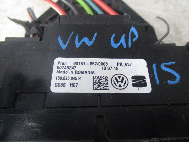 2015 VOLKSWAGEN UP 1.0 PETROL HEATER AC CLIMATE CONTROL SWITCH 1S0820045R
