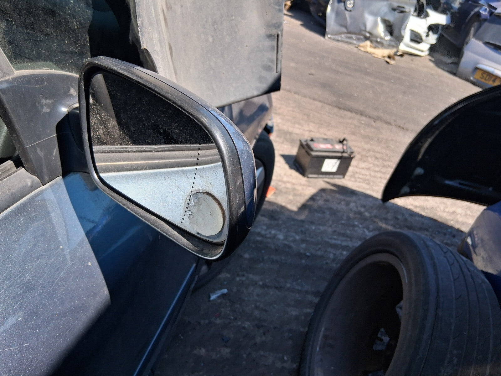 2006 PEUGEOT 307 OSF DRIVER SIDE FRONT RIGHT WING MIRROR GREY
