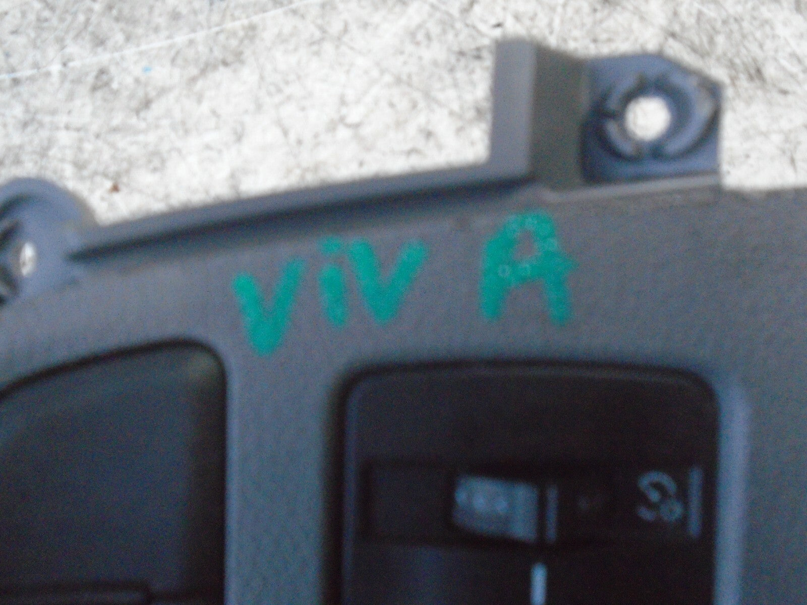 VAUXHALL VIVA 2018 HEADLIGHT SWITCH PANEL