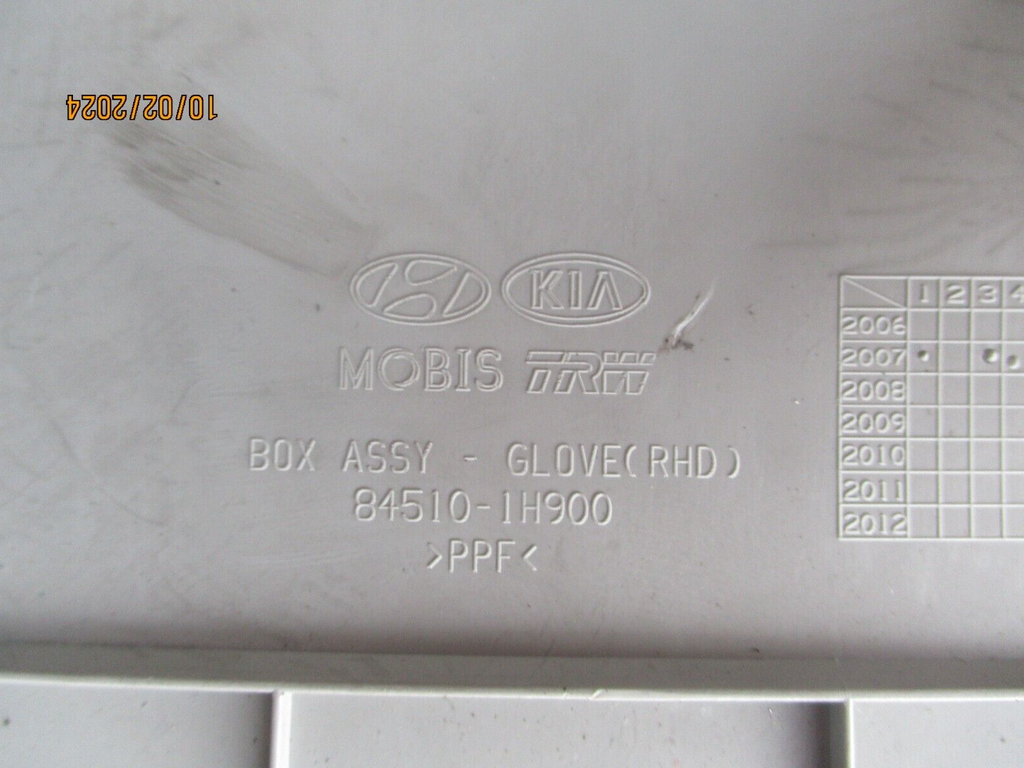 2008 KIA CEED NSF PASSENGER SIDE GLOVE BOX STORAGE COMPARTMENT