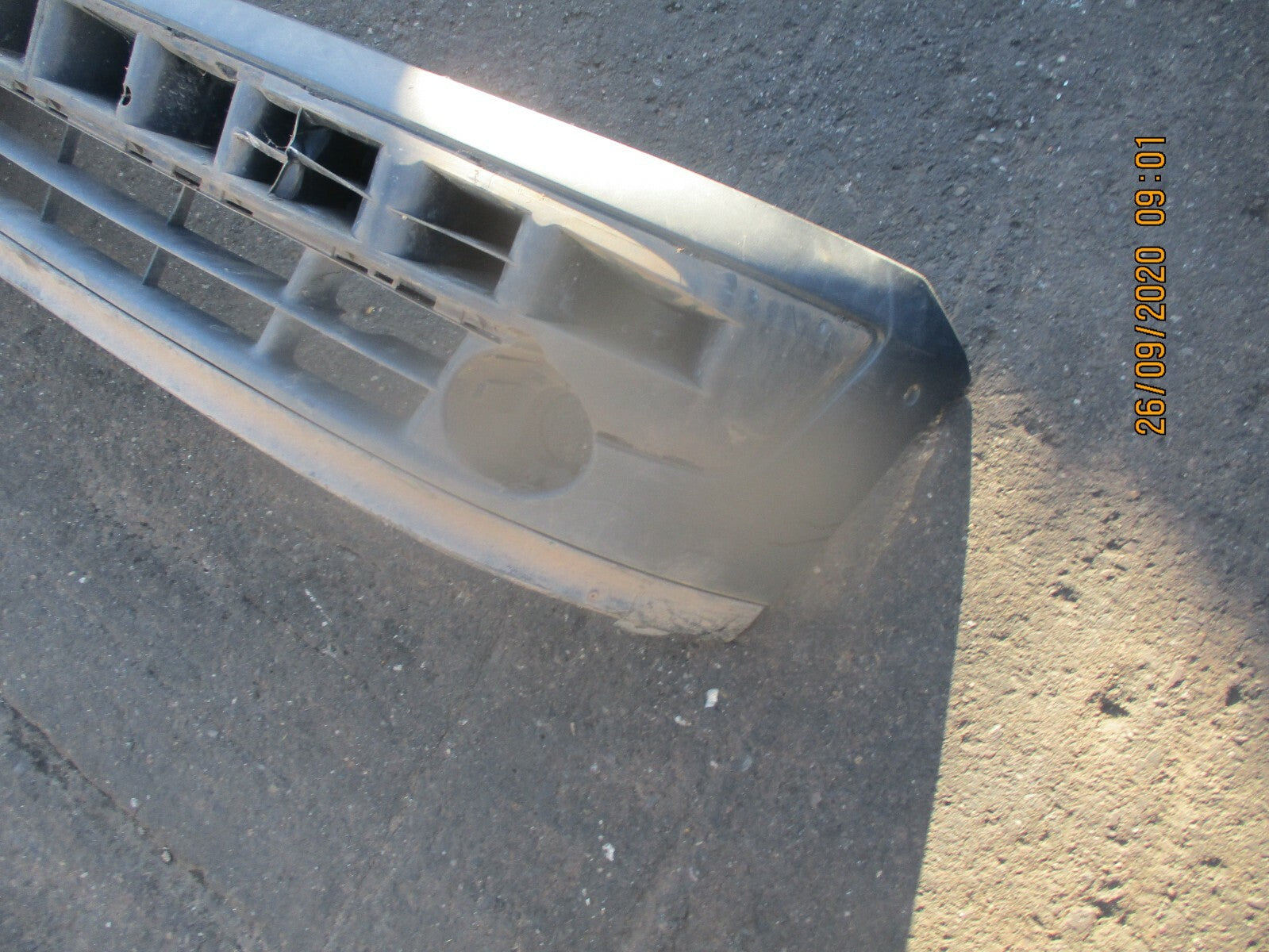 RENAULT KANGOO MK1 FRONT BUMPER PLASTIC BLACK