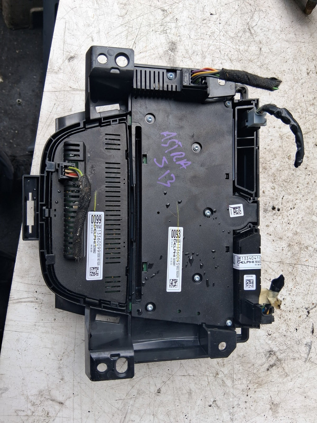 2016 VAUXHALL CORSA E AC HEATER CLIMATE SWITCH MULTIMEDIA SWITCH 13360093