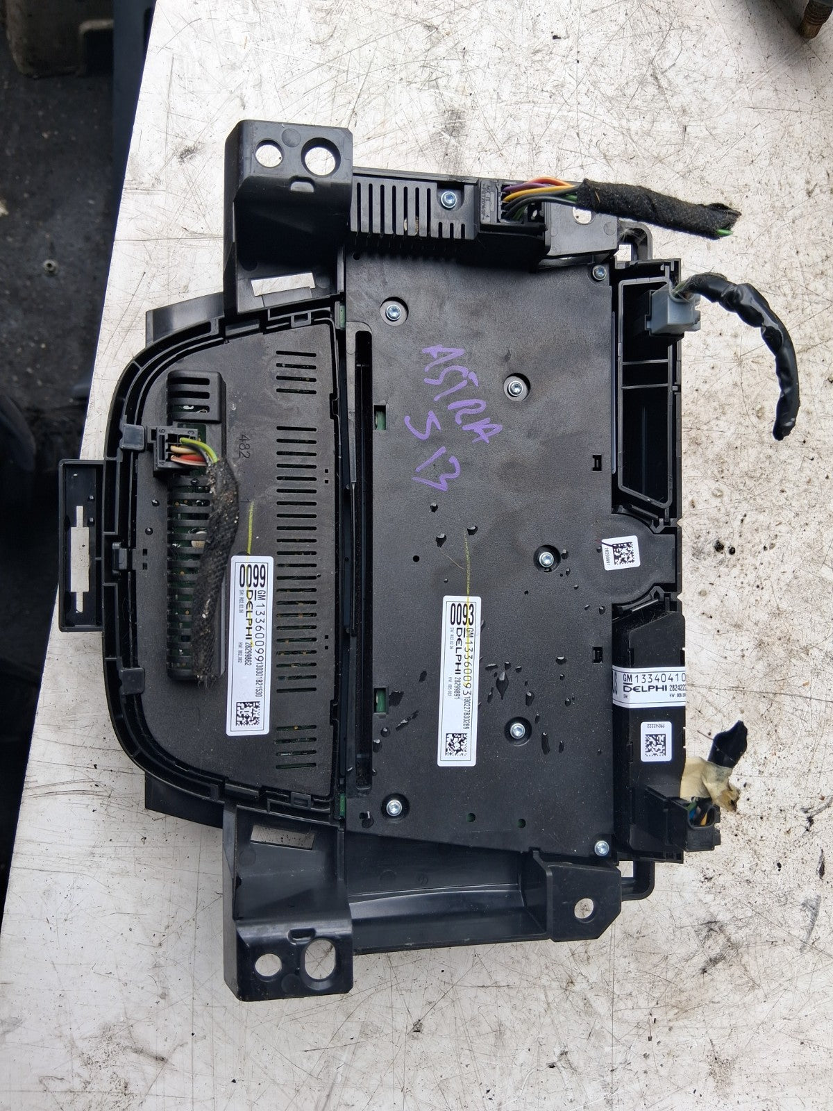 2016 VAUXHALL CORSA E AC HEATER CLIMATE SWITCH MULTIMEDIA SWITCH 13360093