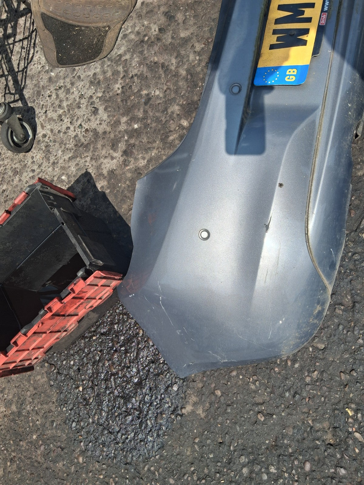 2017 VAUXHALL CORSA E 3 DOOR COMPLETE REAR BUMPER SILVER METALLIC 176
