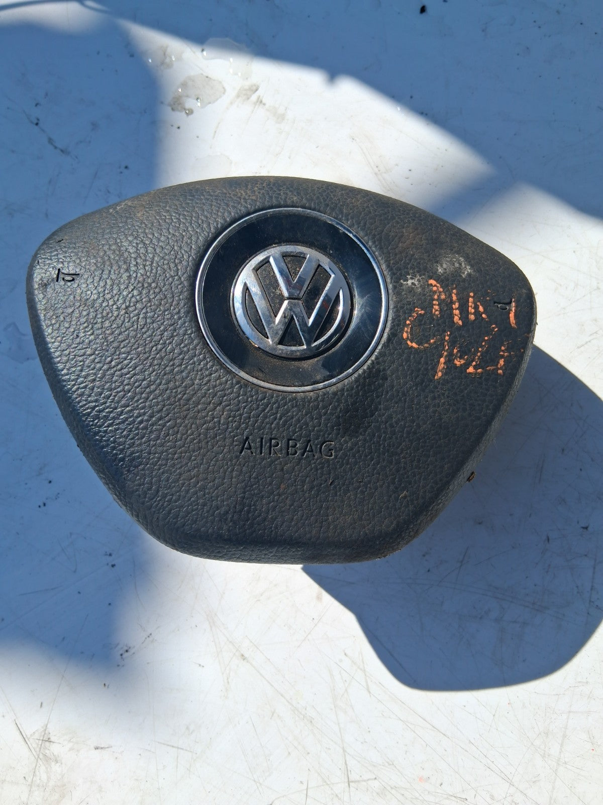 2013 VW VOLKSWAGEN GOLF MK7 STEERING WHEEL SRS BAG 5G0880201A