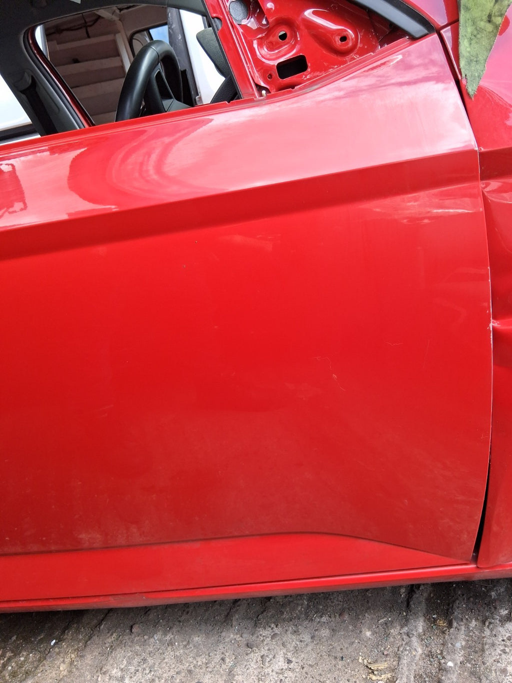 2019 SKODA FABIA MK3 NJ HATCHBACK OSF DRIVER SIDE FRONT BARE DOOR CORIDA RED F3K