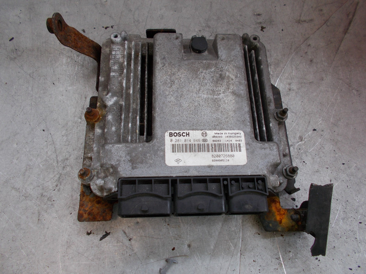 2007 RENAULT LAGUNA 2.0 DCI DIESEL ENGINE ECU 0281014646 1039S25902 8200726880