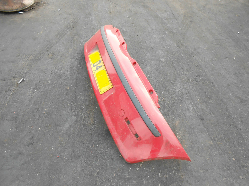 FIAT PUNTO MK2 2004 FACELIFT REAR BACK PLASTIC BUMPER RED