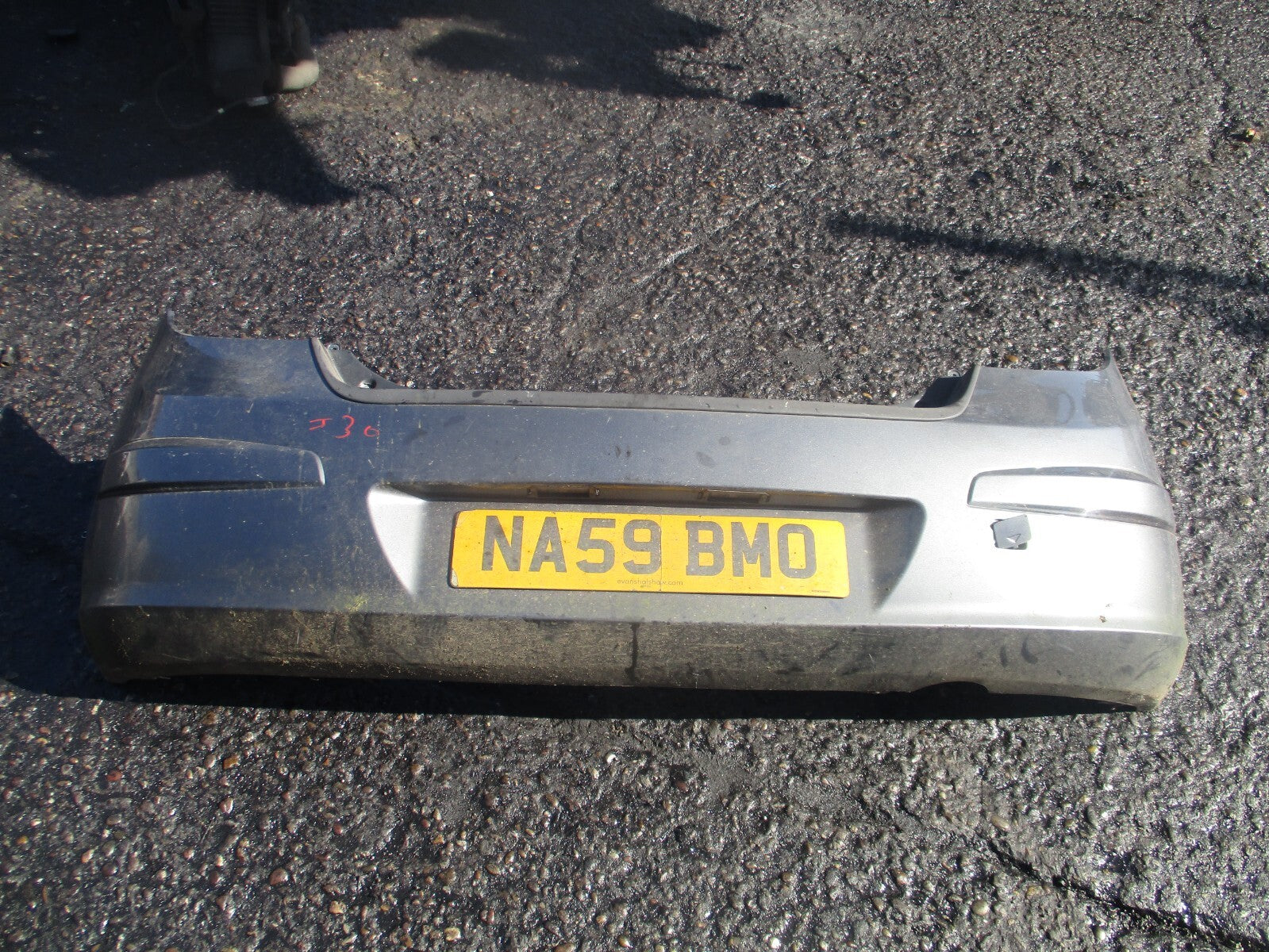 HYUNDAI I30 MK1 2009 REAR COMPLETE BUMPER STEEL GREY MET 9A