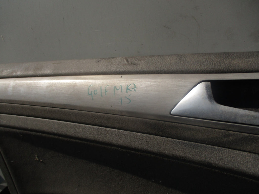 2015 VOLKSWAGEN GOLF MK7 NSF PASSENGER SIDE FRONT LEFT DOOR CARD PANEL 5G4868109