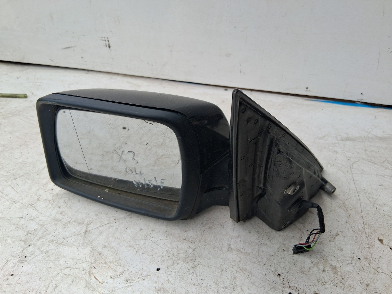 2004 BMW X3 E83 NSF PASSENGER SIDE FRONT ELECTRIC WING MIRROR BLACK