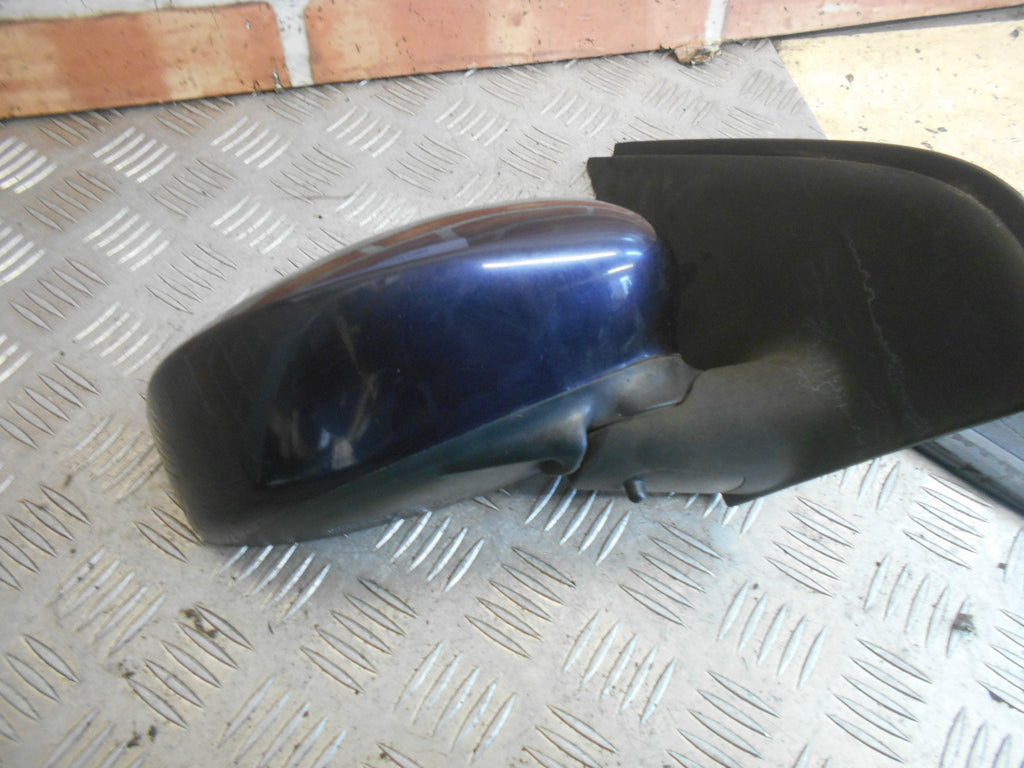 FIAT STILO 192 2002 OS DRIVER SIDE ELECTRIC DOOR WING MIRROR BLUE