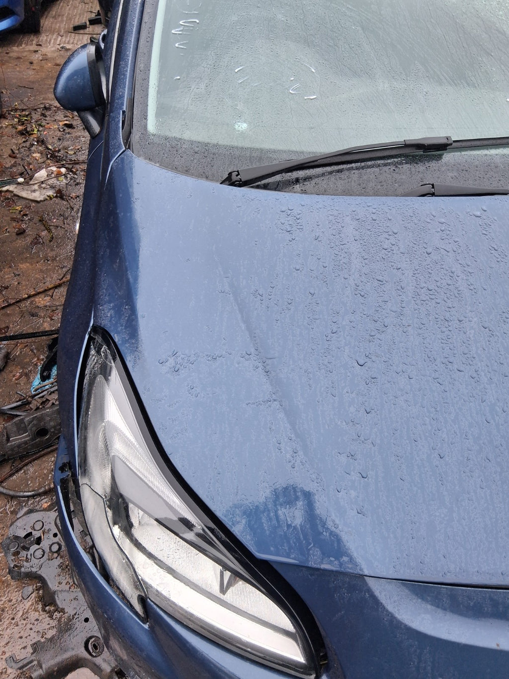 2017 VAUXHALL CORSA E FRONT BONNET HOOD PANEL DARK SEA BLUE METALLIC Z22W