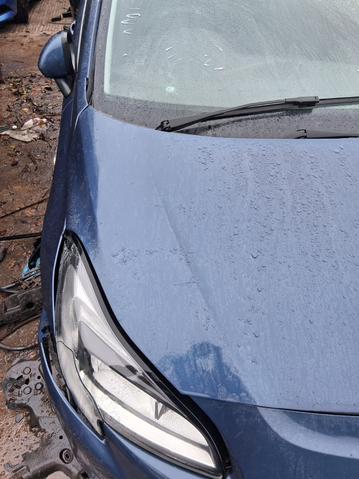 2017 VAUXHALL CORSA E FRONT BONNET HOOD PANEL DARK SEA BLUE METALLIC Z22W