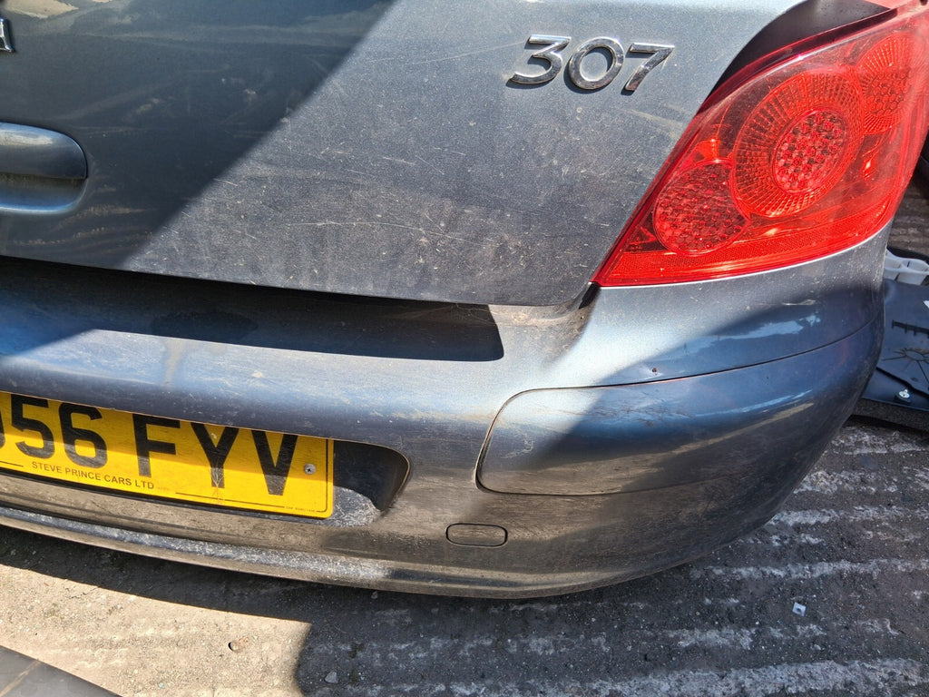 2006 PEUGEOT 307 REAR COMPLETE BUMPER IRON GREY METALLIC EZWD
