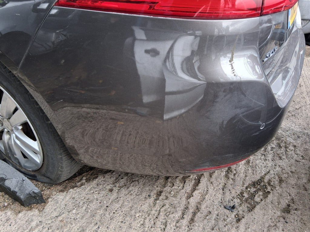2015 PEUGEOT 308 MK2 ESTATE COMPLETE REAR BUMPER WITH PDC SENSORS GREY MOKA KKS