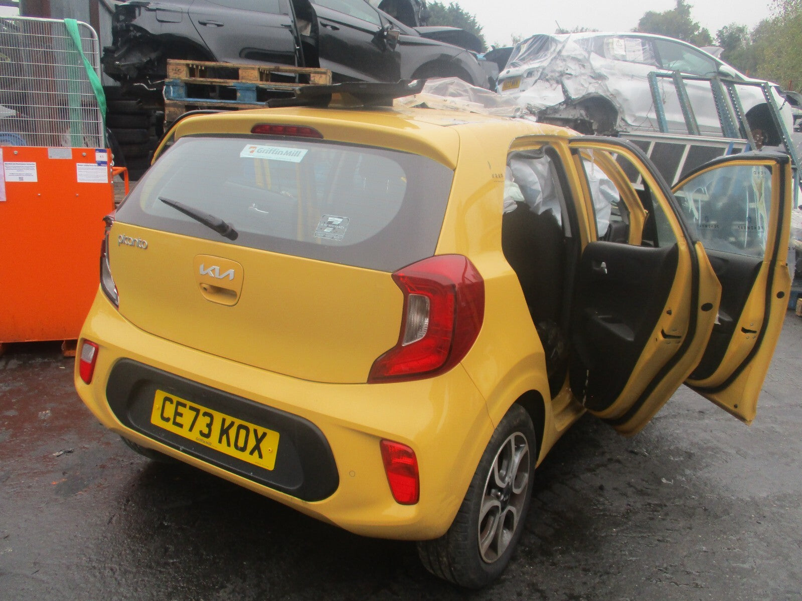 2023 KIA PICANTO MK3 JA NSF PASSENGER SIDE FRONT WINDOW MOTOR REGULATOR
