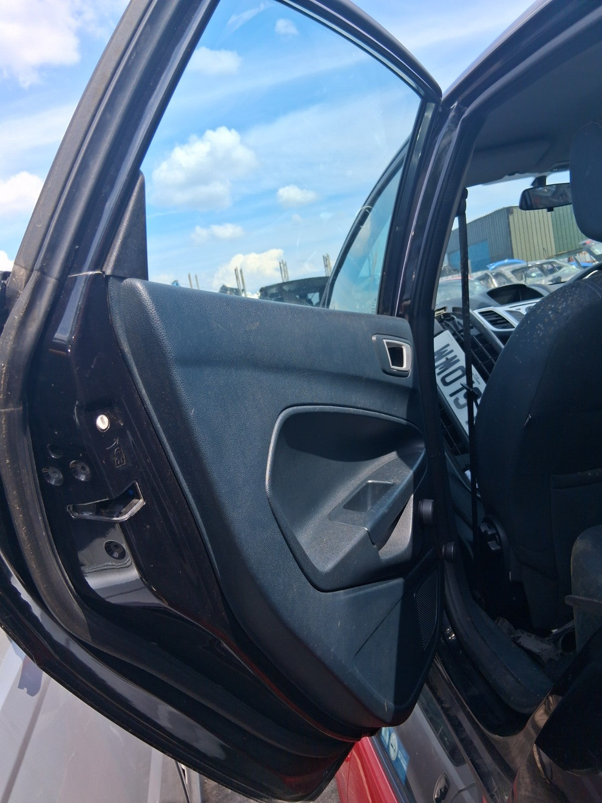 2012 FORD FIESTA MK7 5 DOOR NSR PASSENGER SIDE REAR LEFT COMPLETE DOOR BLACK