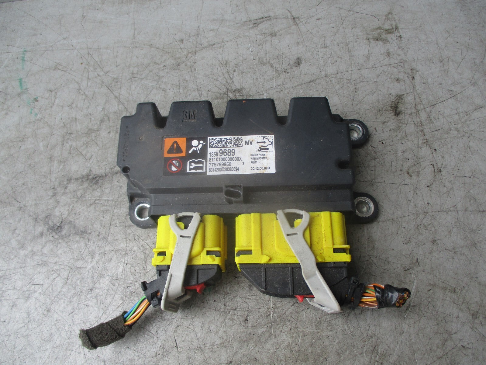 2014 VAUXHALL ZAFIRA C MK3 AIRBAG CONTROL MODULE UNIT 13589689
