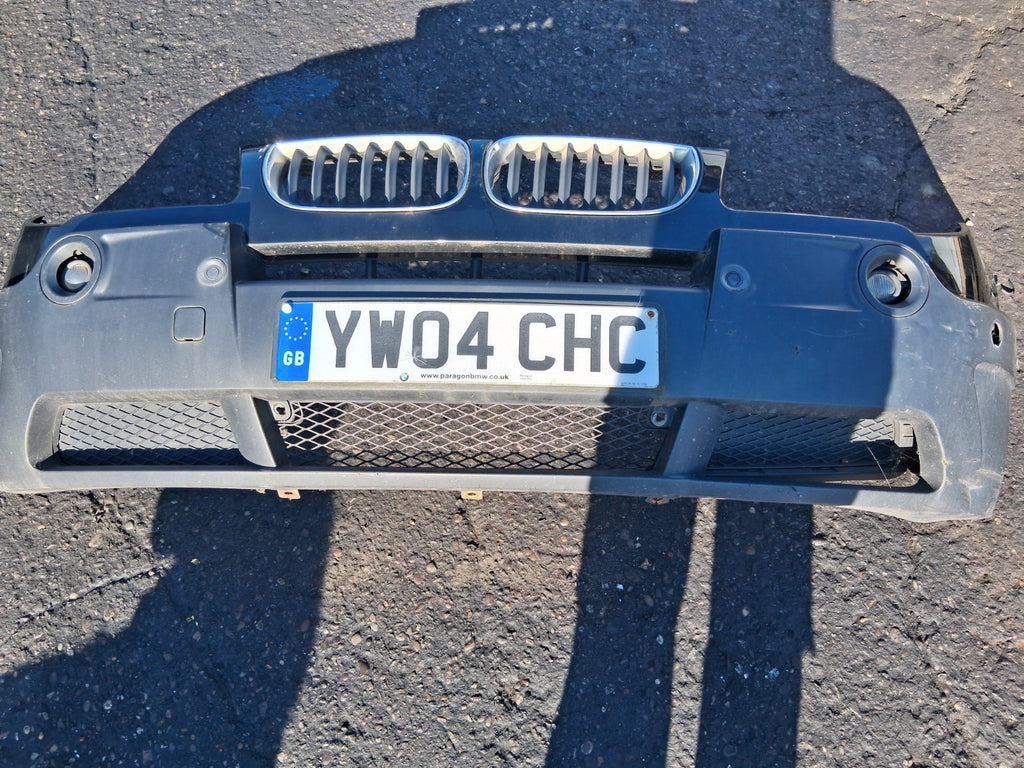 2004 BMW X3 E83 COMPLETE FRONT BUMPER WITH FOG LIGHTS GRILLE KIDNEY GRILLE BLACK