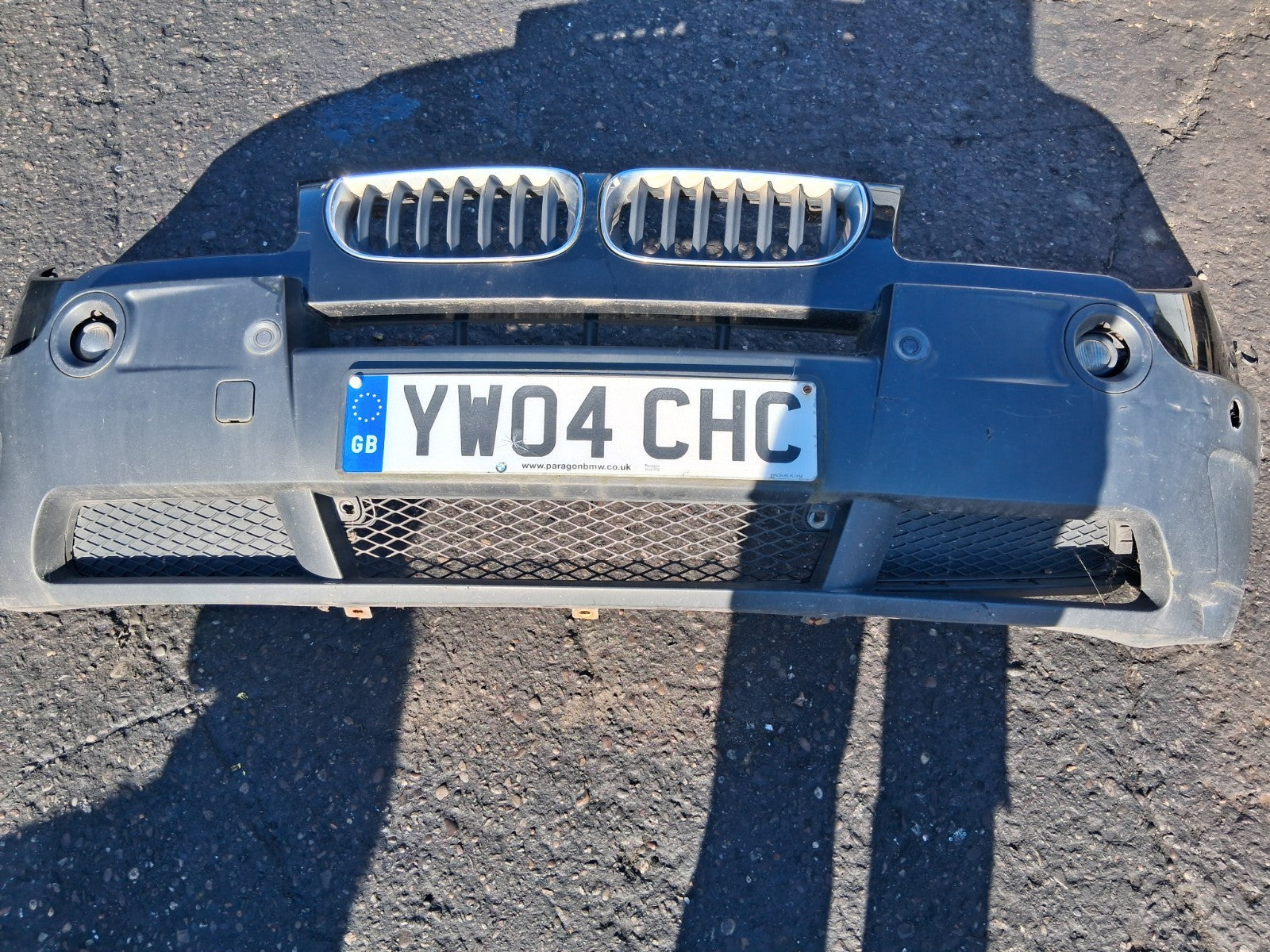2004 BMW X3 E83 COMPLETE FRONT BUMPER WITH FOG LIGHTS GRILLE KIDNEY GRILLE BLACK