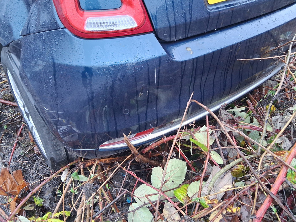 2023 FIAT 500 MHEV COMPLETE REAR BUMPER BLUE