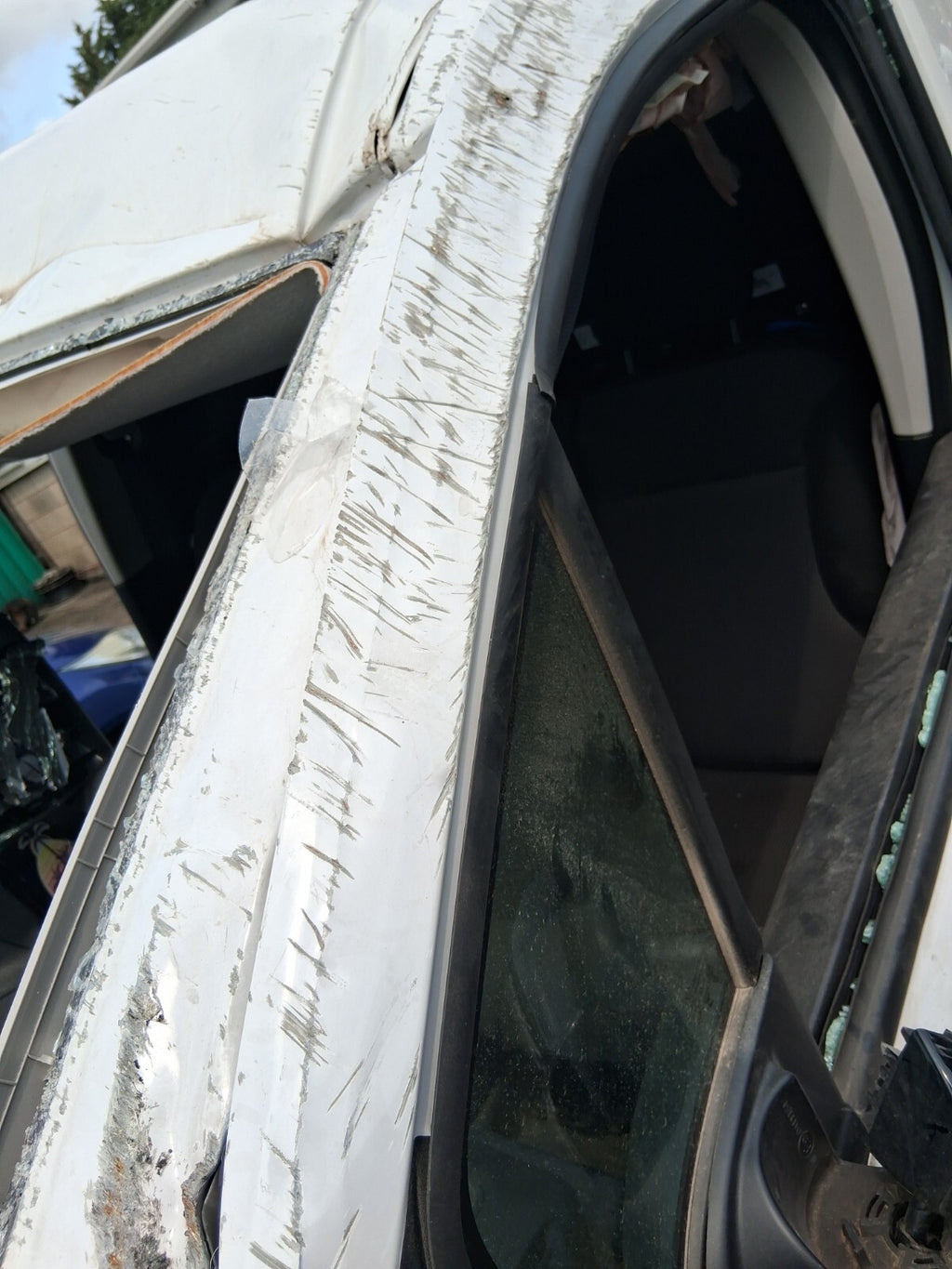 2024 TOYOTA PROACE CITY NS PASSENGER FRONT BARE DOOR DAMAGED EPR ICY WHITE