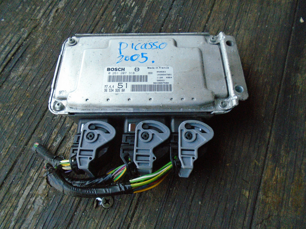 CITROEN XSARA PICASSO 2005 1.6 DIESEL ECU ENGINE CONTROL MODULE UNIT 9653492680