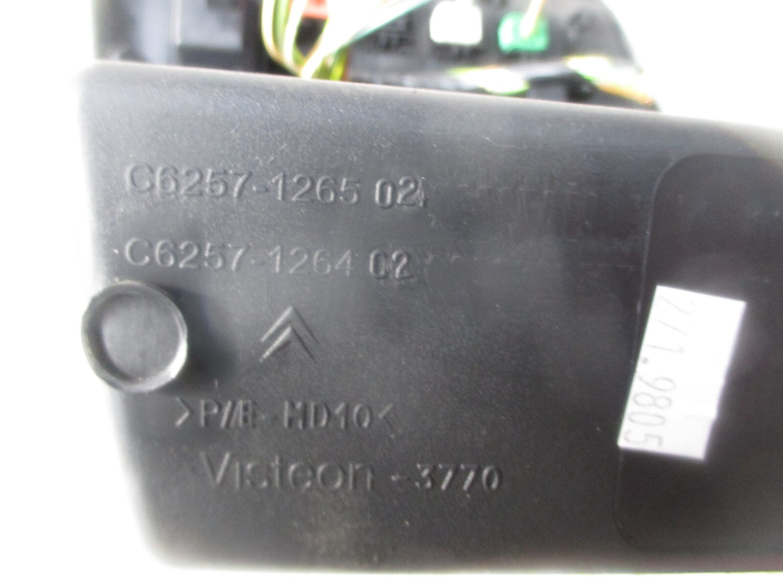 2009 CITROEN C4 FRONT DRIVER DASHBOARD TRIM COIN TRAY STORAGE AND LIGHT SETTING