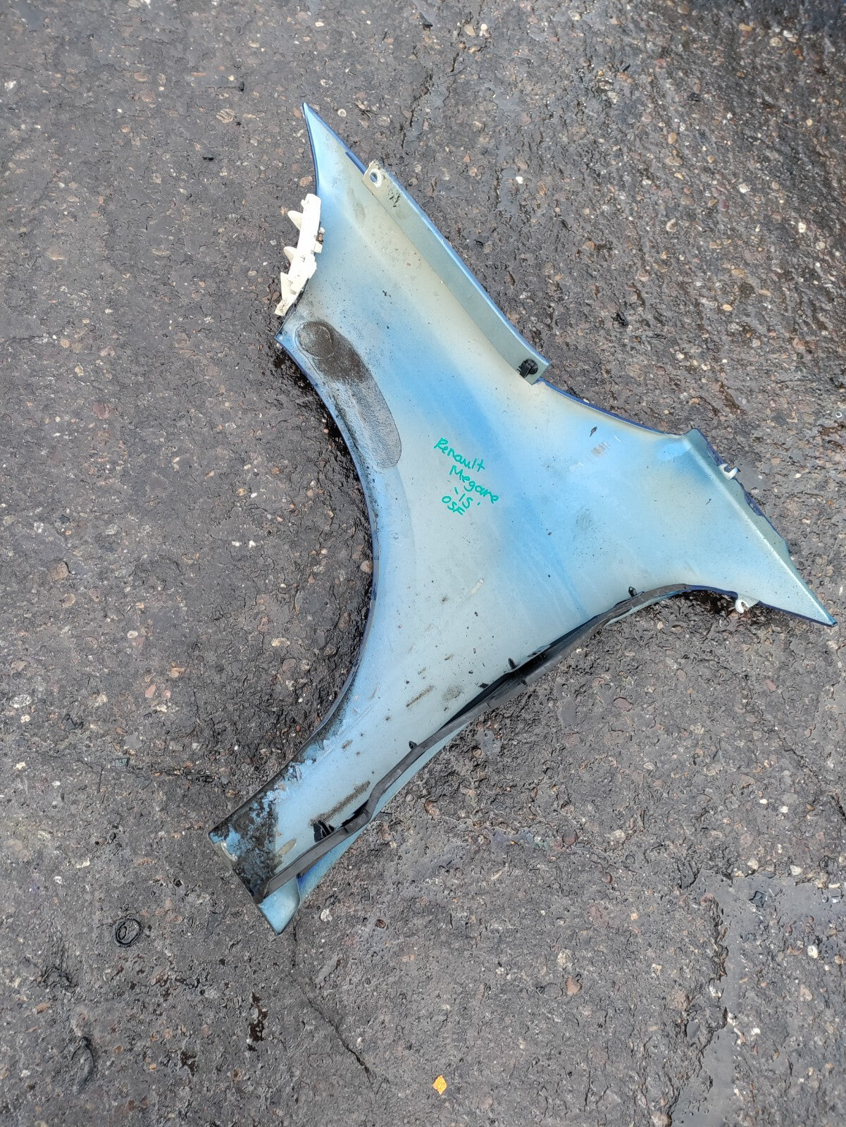 2015 RENAULT MEGANE 3 DOOR CONVERTIBLE OSF DRIVER SIDE WING PANEL BLUE