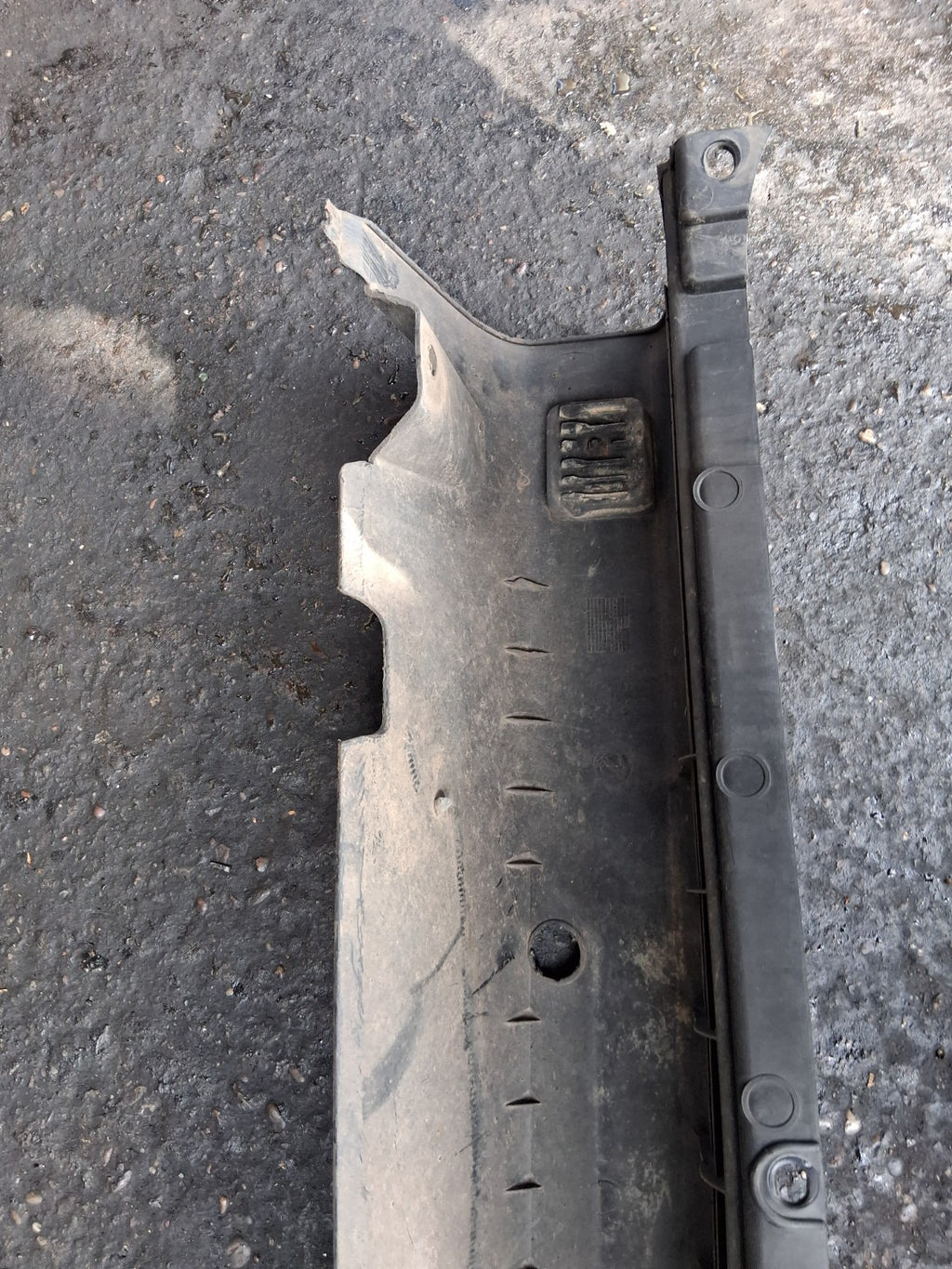 2010 FIAT DOBLO MK1 REAR BUMPER BLACK