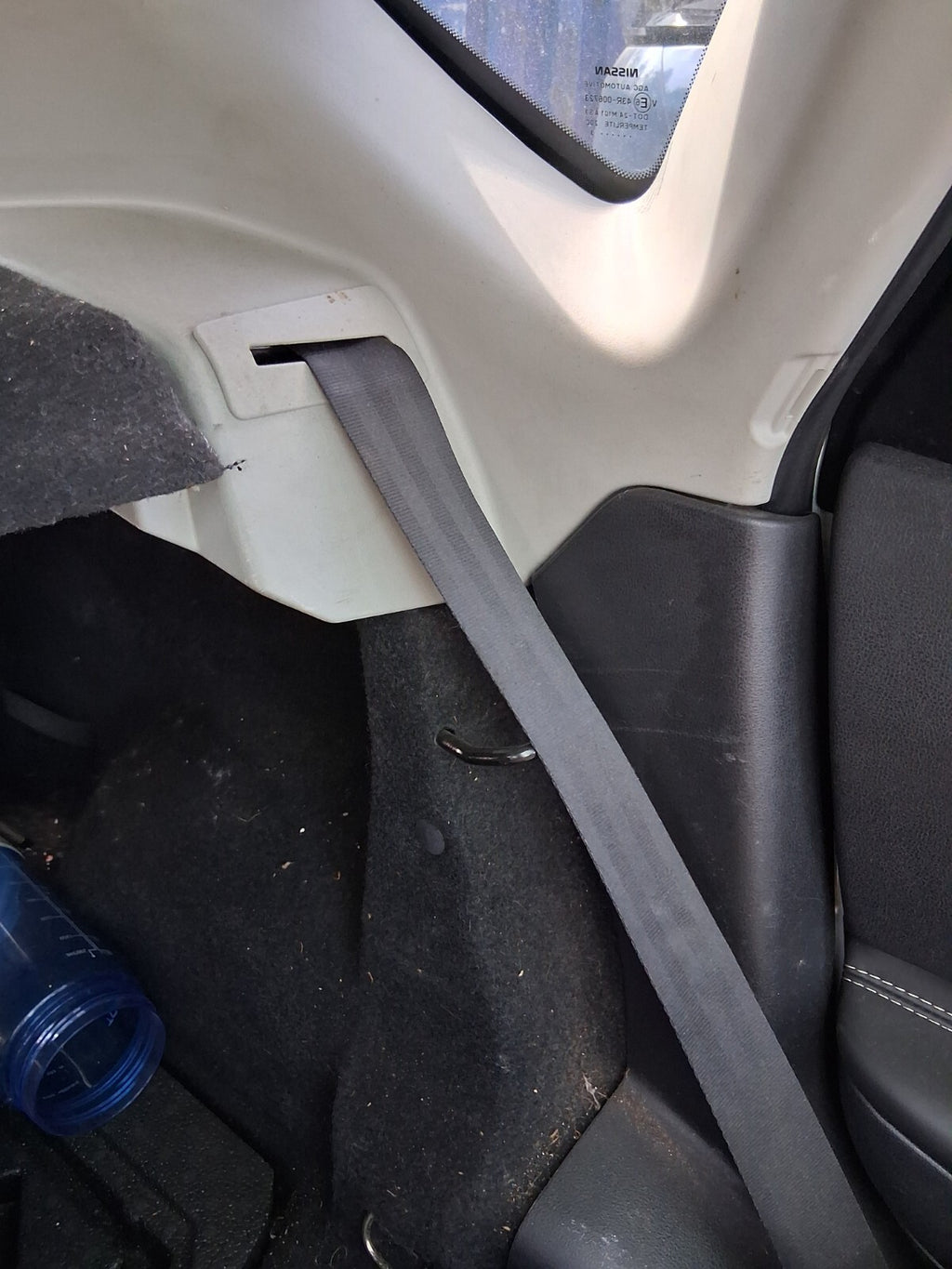 2013 NISSAN QASHQAI J10 NSR PASSENGER SIDE REAR LEFT SIDE SEAT BELT