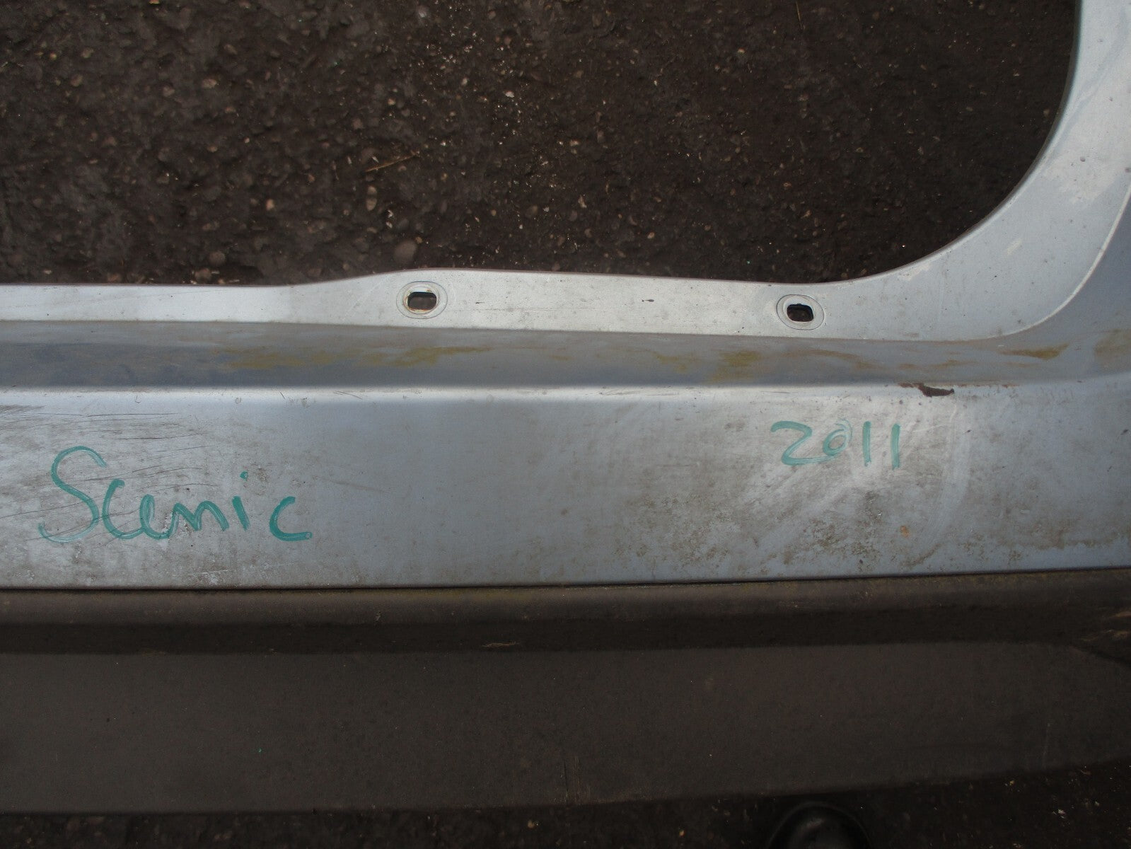 2011 RENAULT SCENIC MK3 COMPLETE REAR BUMPER TERPA BLUE
