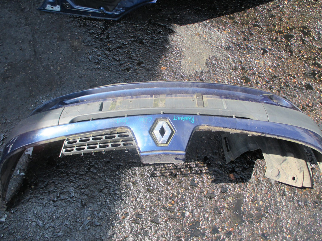 RENAULT CLIO MK2 2001 COMPLETE FRONT BUMPER BLUE