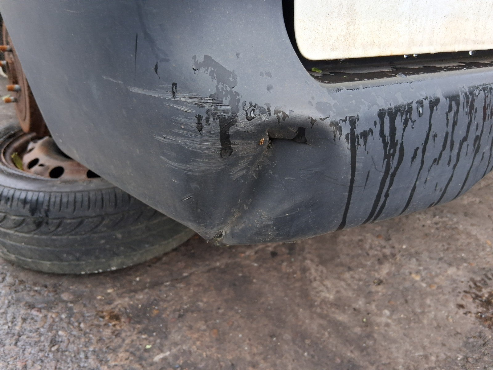 2018 NISSAN NV200 REAR COMPLETE BUMPER BLACK