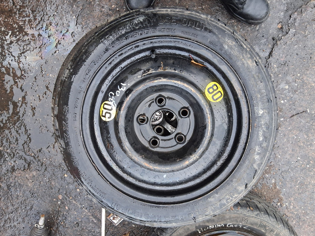 2010 KIA CEED HYUNDAI I30 SPACESAVER WHEEL WITH TYRE T125/60D15 529101H900