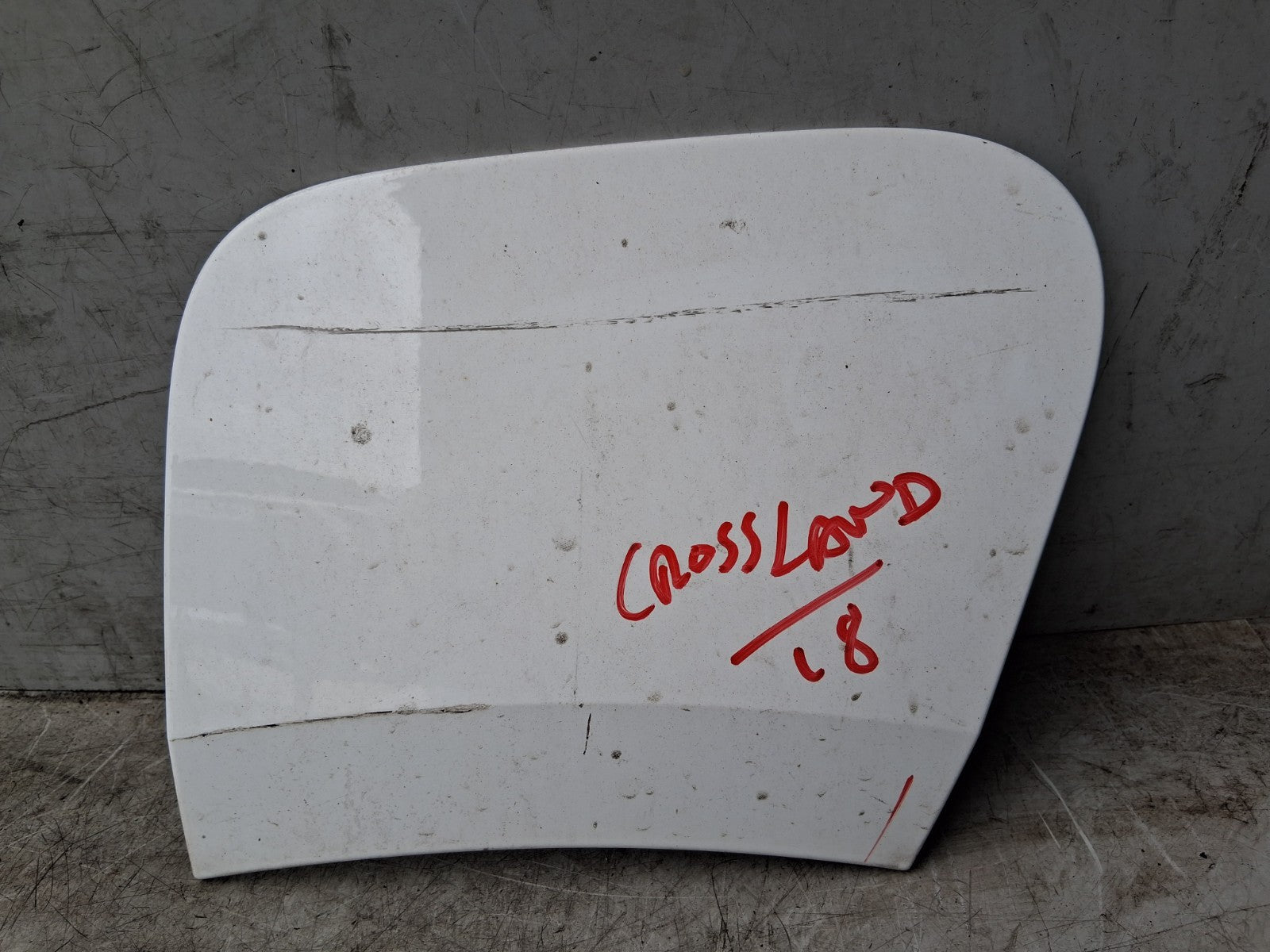 VAUXHALL CROSSLAND X 2018 FUEL FLAP LID COVER CAP WHITE 13461775