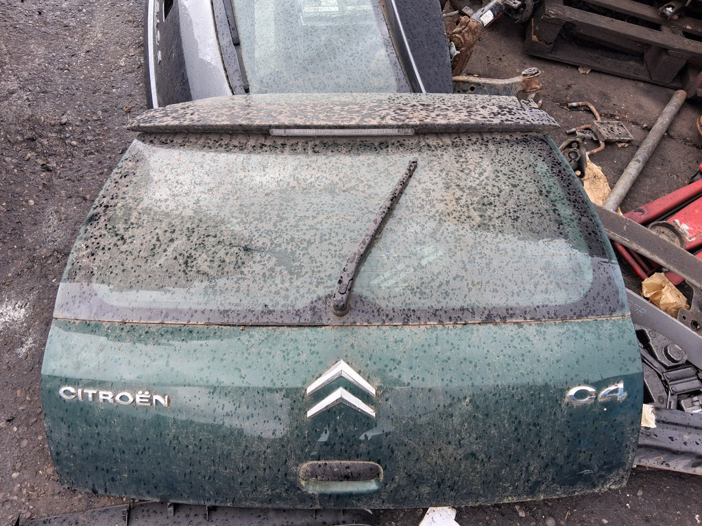 CITROEN C4 MK1 2005 REAR COMPLETE TAILGATE BOOTLID GREEN