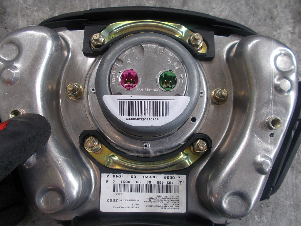 MERCEDES ML 270 STEERING WHEEL AIRBAG 16346002989B5106