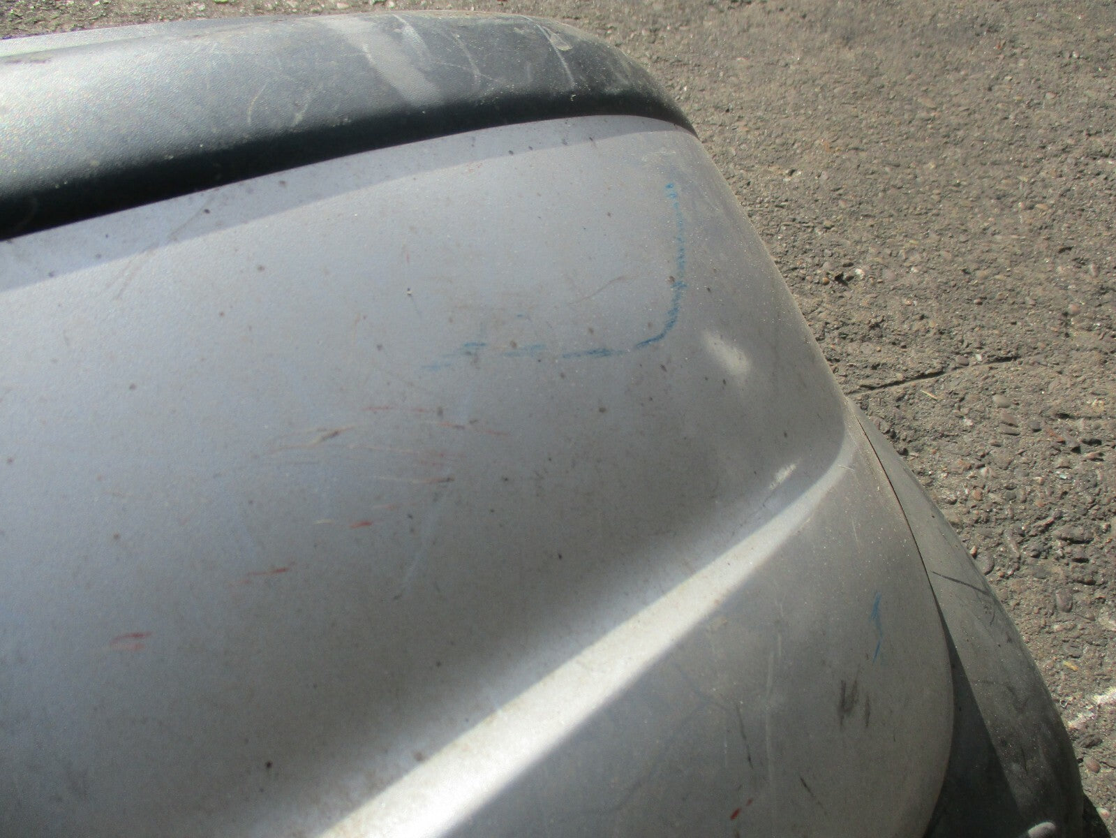 CHEVROLET MATIZ 2003 REAR BUMPER SILVER