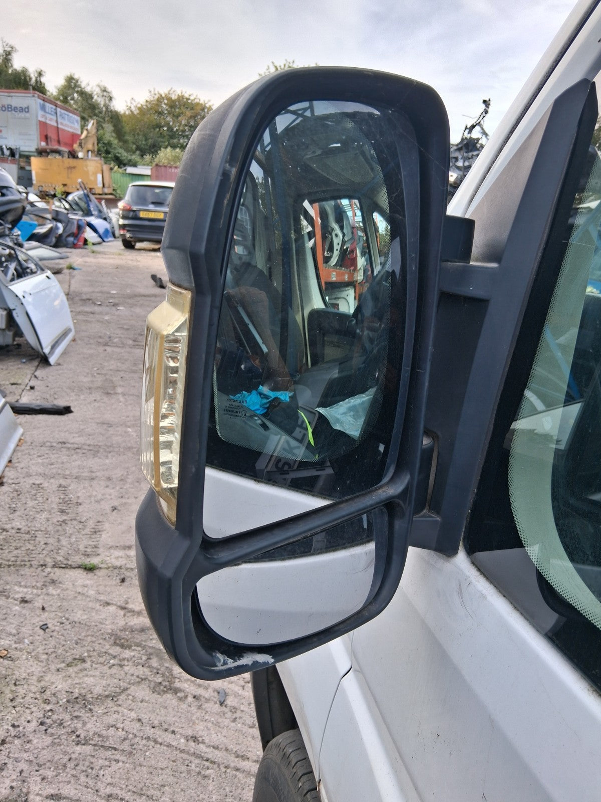 2014 CITROEN RELAY MK3 NSF PASSENGER SIDE WING MIRROR BLACK