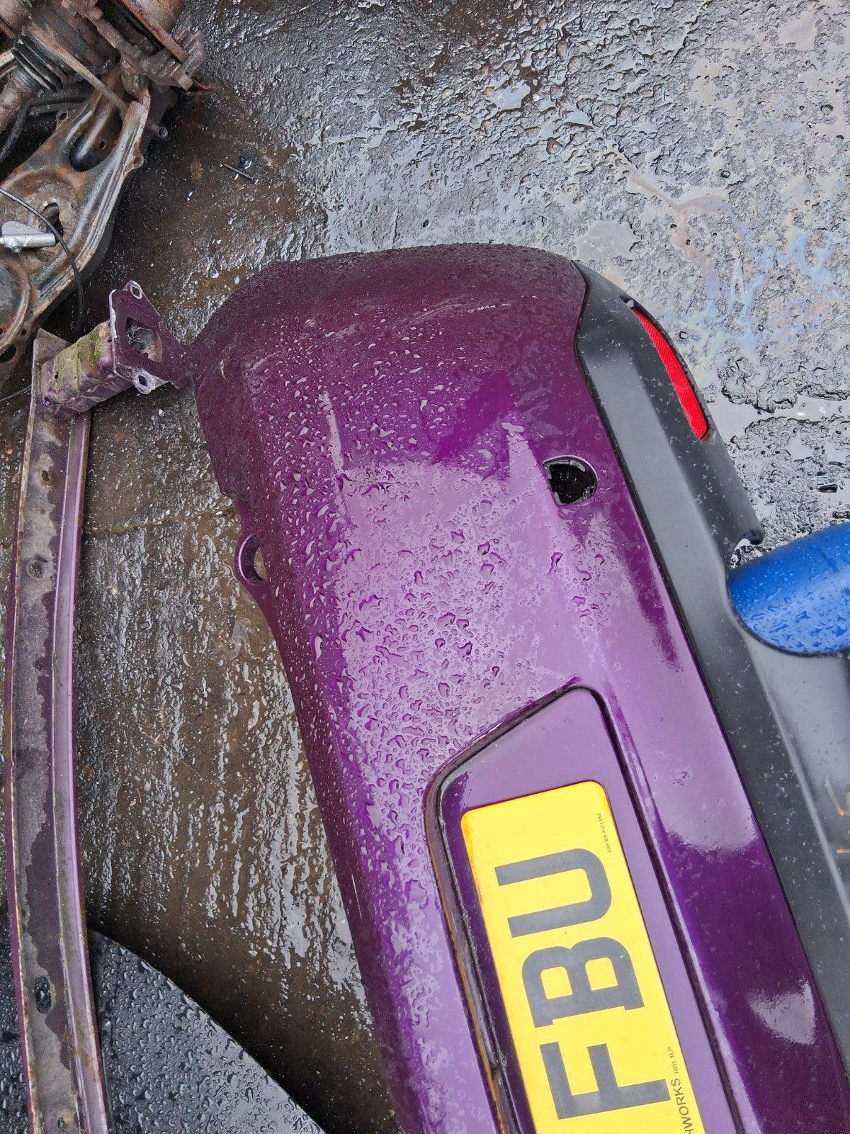2015 CITROEN C3 FACELIFT COMPLETE REAR BUMPER PURPLE KDR