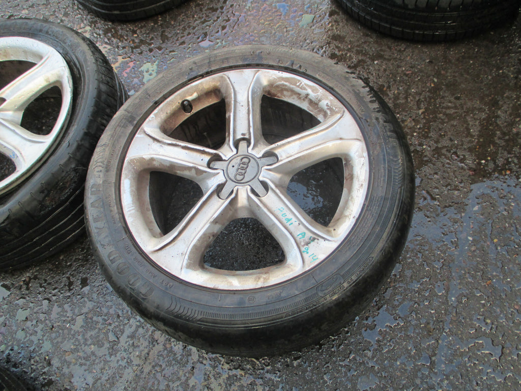 AUDI A4 B8 2014 17 INCH 5 SPOKE ALLOY WHEEL WITH TYRE 225/50R17 REF3