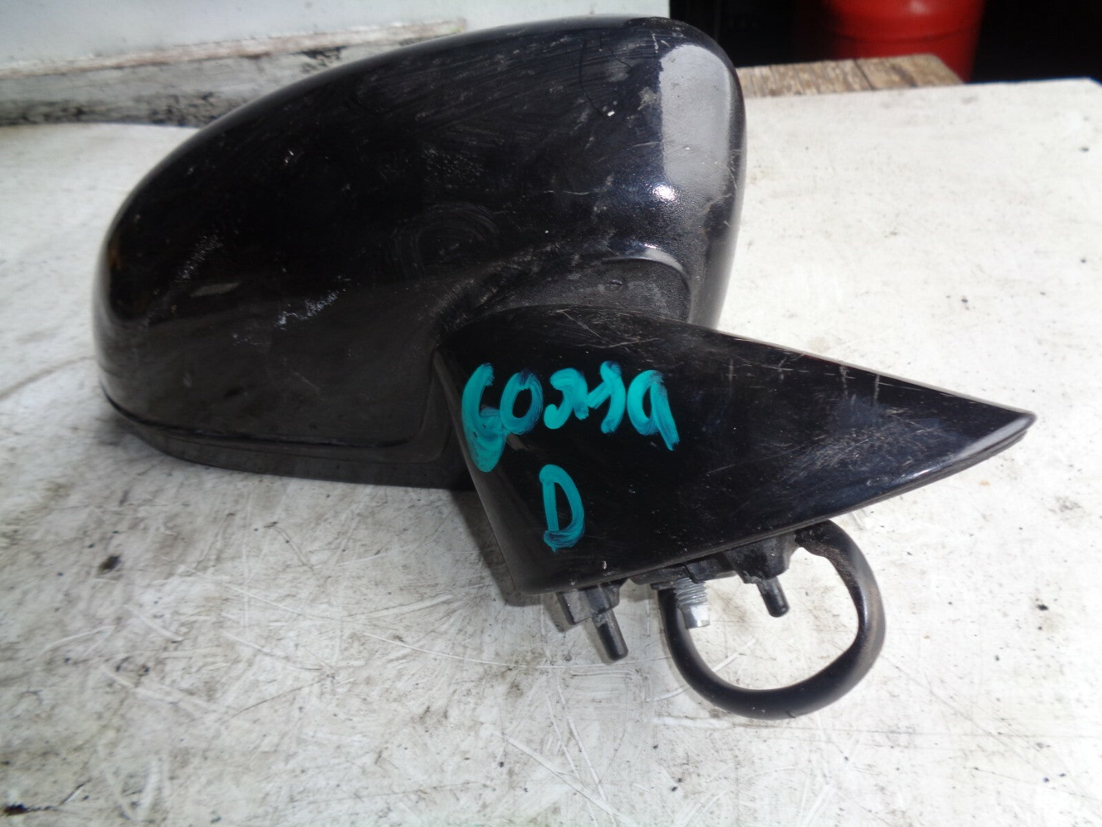 VAUXHALL CORSA D ELECTRIC WING MORROR OS DRIVER SIDE BLACK