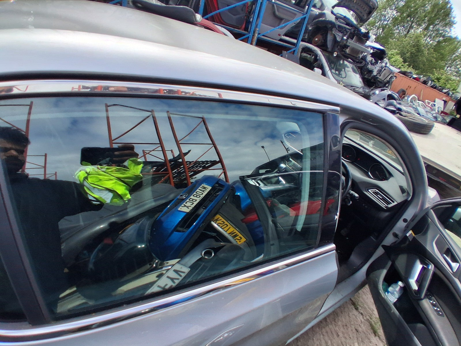 2014 PEUGEOT 308 MK2 HATCH OSR DRIVER SIDE REAR MAIN WINDOW GLASS