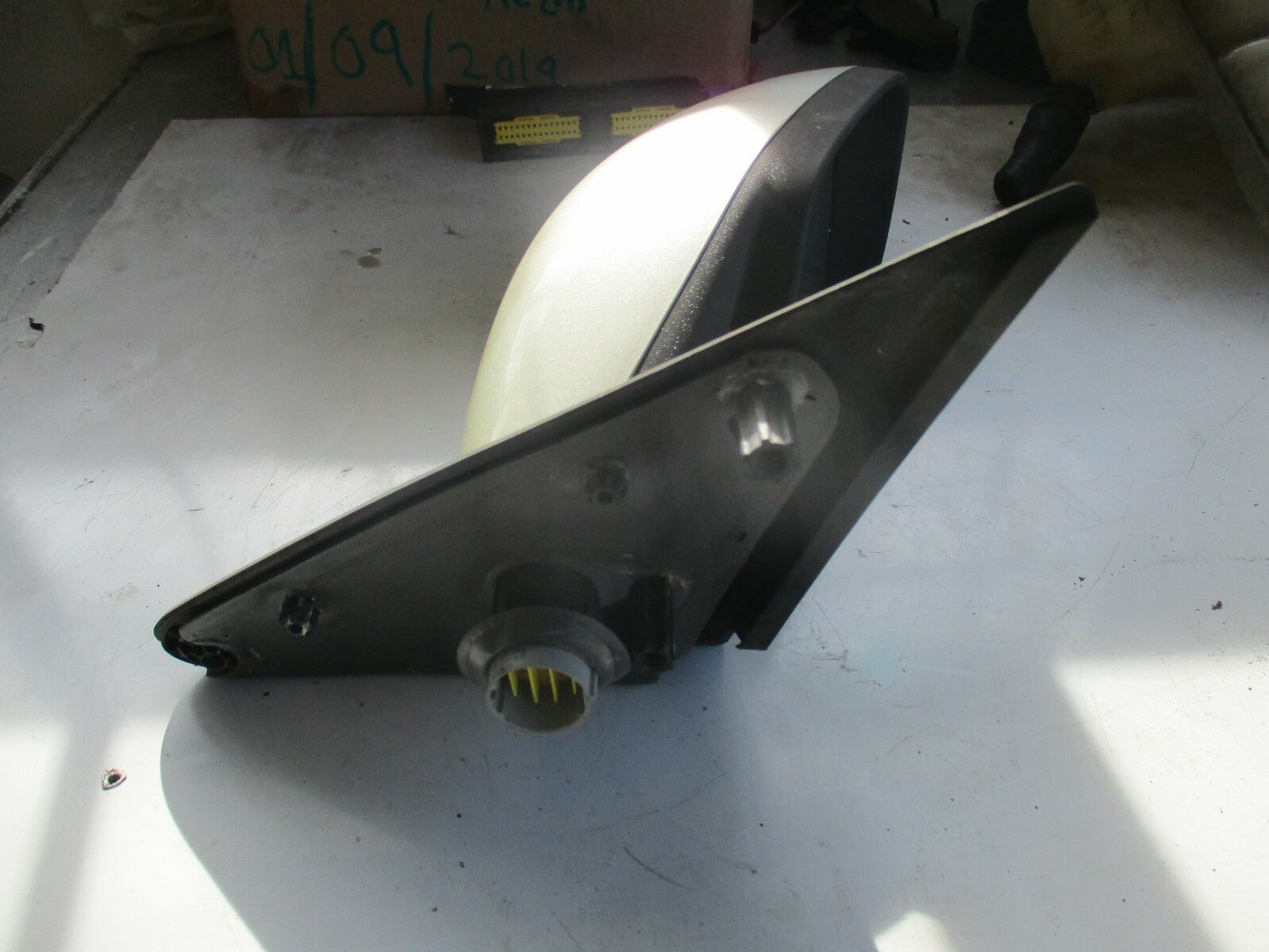 RENAULT LAGINA MK2 OS DRIVER SIDE DOOR WING MIRROR ELECTRIC LIGHT GREEN