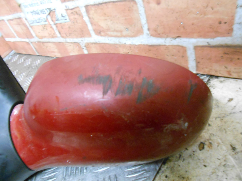 KIA SHUMA FB MK1 2001 NS PASSENGER SIDE ELECTRIC DOOR WING MIRROR RED