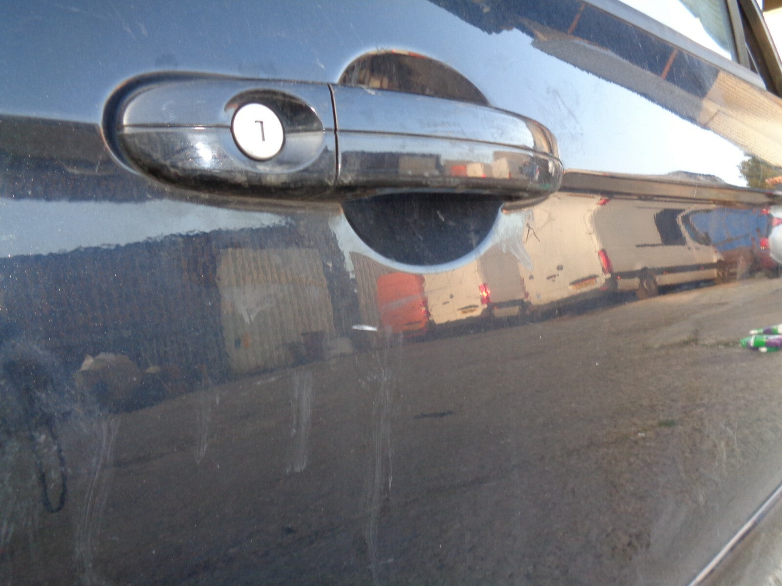 FORD GALAXY MK3 2014 OSF DRIVER SIDE FRONT DOOR BLACK G6