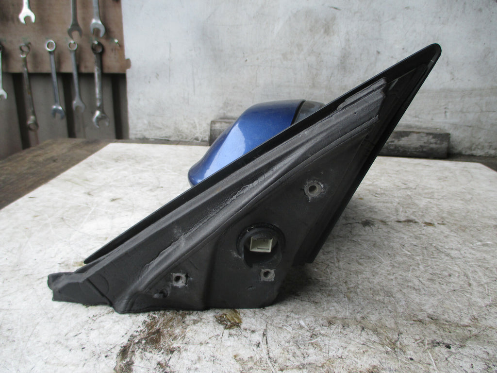 BMW 3 SERIES E90 2008 OS DRIVER SIDE ELECTRIC DOOR WING MIRROR BLUE 7075626