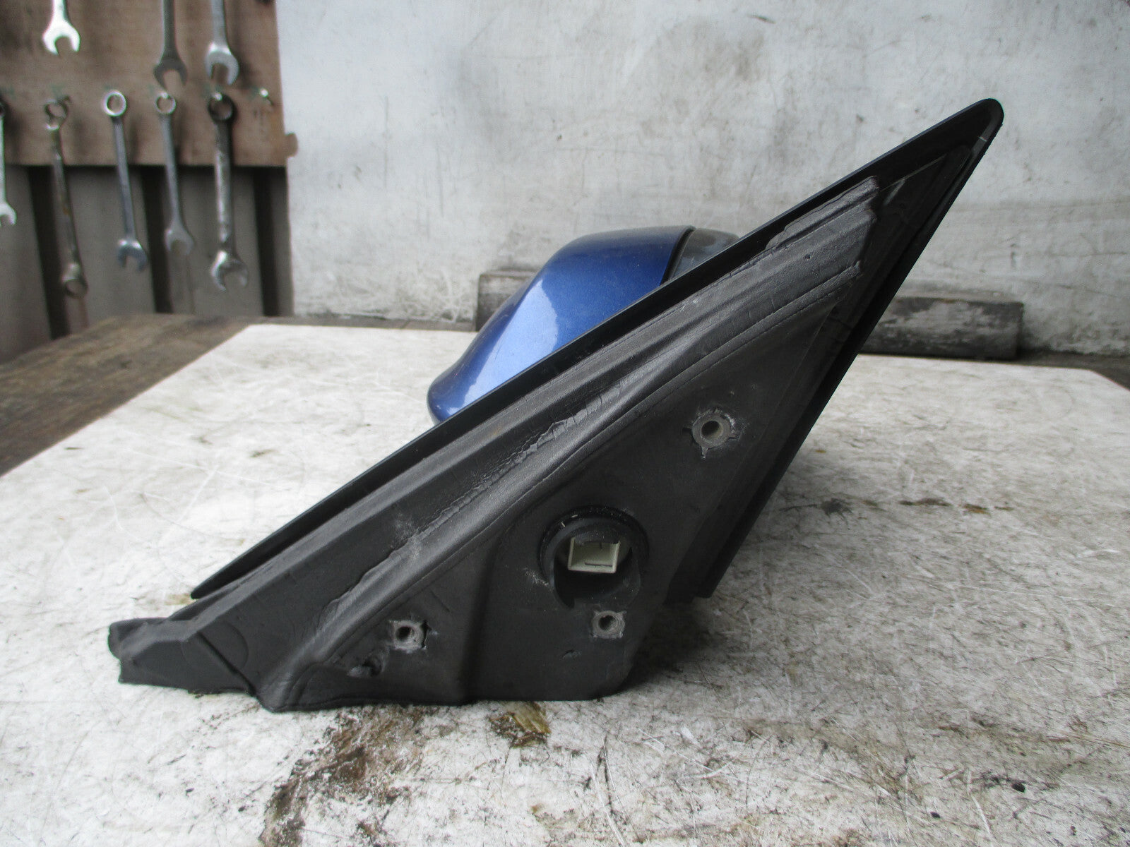 BMW 3 SERIES E90 2008 OS DRIVER SIDE ELECTRIC DOOR WING MIRROR BLUE 7075626